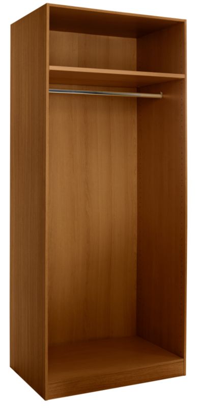 Double Wardrobe Cabinet Walnut Style