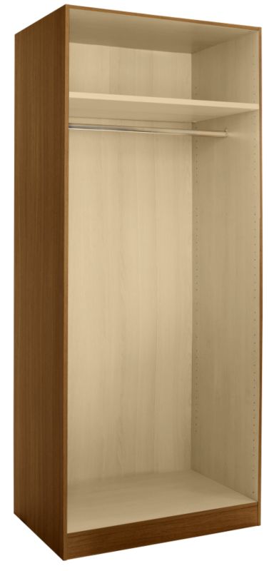 Cooke and Lewis Double Wardrobe Cabinet Walnut