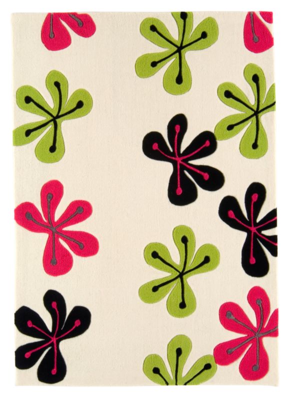 Colours Funky Flowers Rug Multi (W)60 x (L)120cm