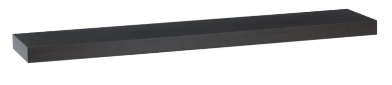 B&Q Floating Shelf Kit Ebony Effect