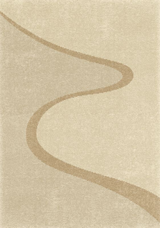 Colours Shaggy Waves Rug Cream (W)120 x (L)170cm