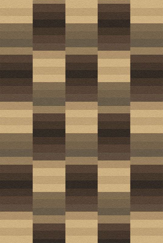 Colours Tonal Cubes Rug Brown/Beige (W)160 x (L)240cm