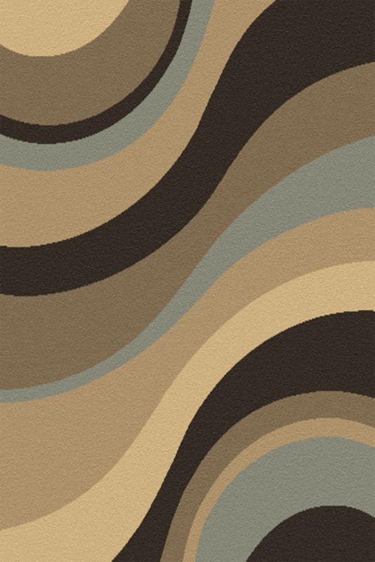 Colours Waves Rug Blue/Beige (W)160 x (L)240cm