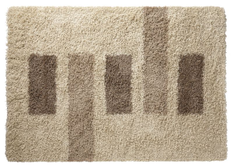 Colours Rectangles Rug Beige (W)80 x (L)150cm