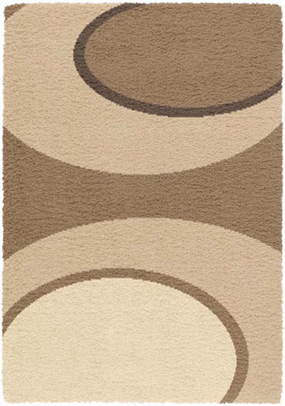 Colours Shaggy Swirls Rug Beige (W)200 x (L)290cm