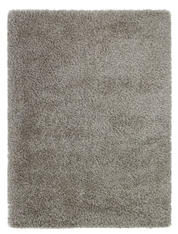 Colours Adrienne Soft Shaggy Rug Silver (W)160 x (L)230cm