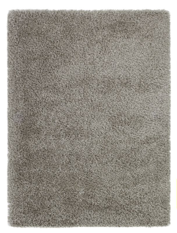 Colours Adrienne Soft Shaggy Rug Silver (W)200 x (L)290cm