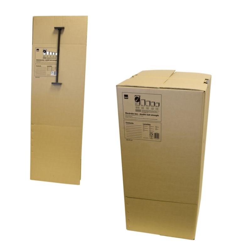 BandQ Wardrobe Box - Double Wall Strength