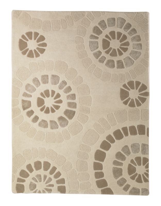 Stone Circles Rug Cream (L)160 x (W)120 x (D)1.5cm