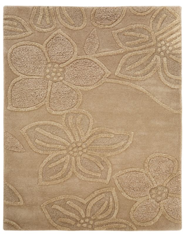 Colours Carved Florals Rug Cream (W)120 x (L)160cm