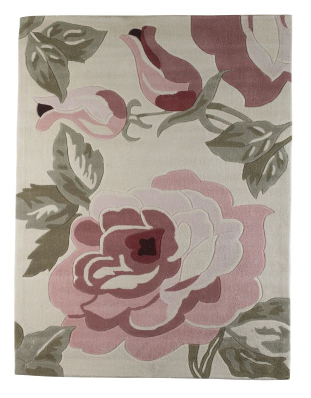 Classic Rose Rug Pink (L)160 x (W)120 x (D)1.2cm