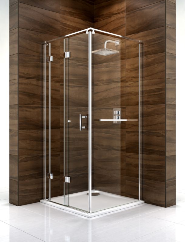 Cooke & Lewis Cascata Bi-Fold Door Shower Enclosure (H)1995 x (W)760 x (D)760mm