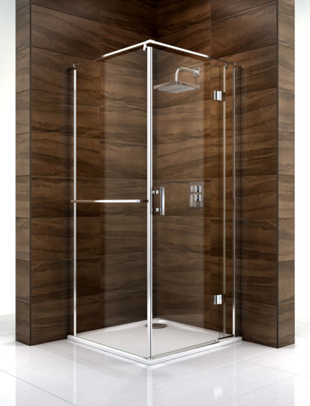 Cooke & Lewis Cascata Pivot Door Shower Enclosure (H)1995 x (W)800 x (D)800mm