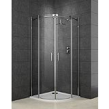 Save on this Cooke & Lewis Eclipse Quadrant Shower Enclosure With Double Sliding Door (H)2000 x (W)800 x (D)800mm