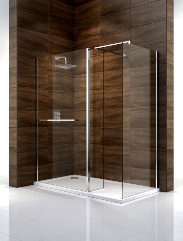 Cooke & Lewis Cascata Walk-In Shower Enclosure (H)1995 x (W)1400 x (D)900mm