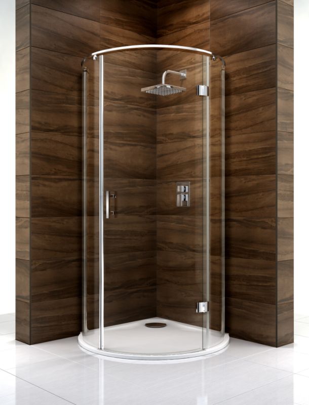 Cooke & Lewis Cascata Circular Shower Enclosure (H)1995 x (W)1000 x (D)1000mm