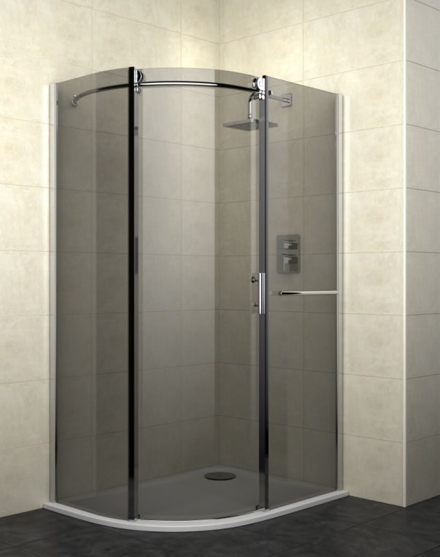 Cooke & Lewis Eclipse Left Handed Off-Set Quadrant Shower Enclosure (H)2000 x (W)1200 x (D)900mm