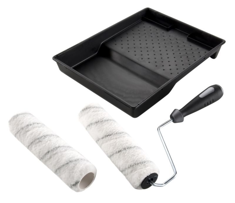 B&Q Fine Finish Angled Roller & Tray Set 9 inch