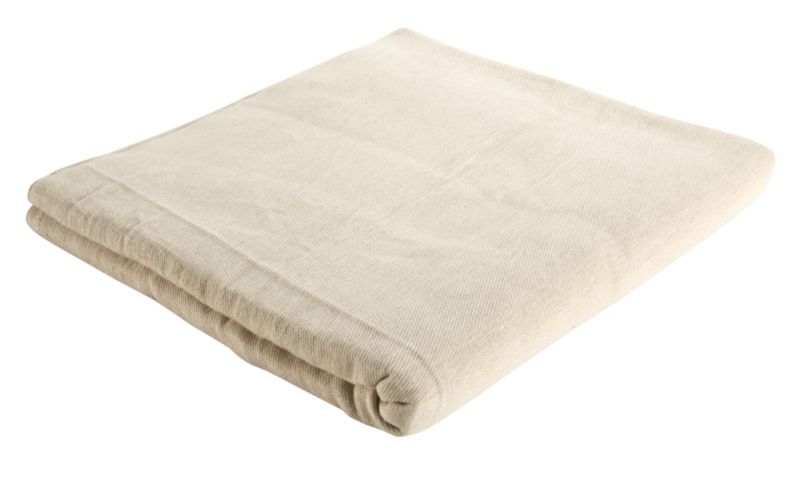 B&Q Large Cotton Dust Sheet 3.6x3.6m