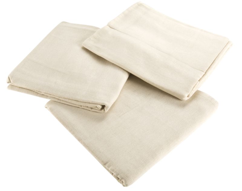 B&Q Medium Cotton Dust Sheet 3 Pk 2.7x3.6m