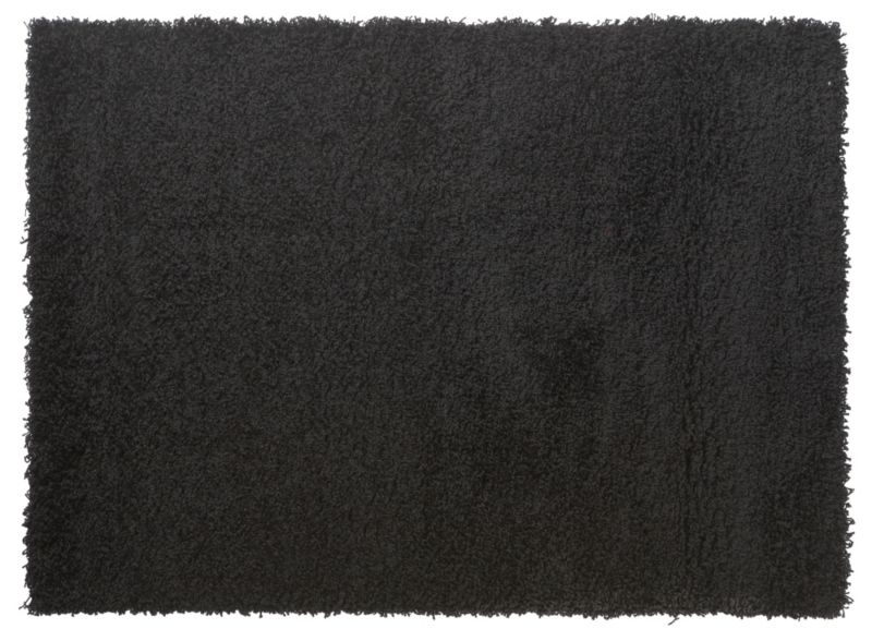 Colours Rikardo Shaggy Rug Black (W)80 x (L)150cm