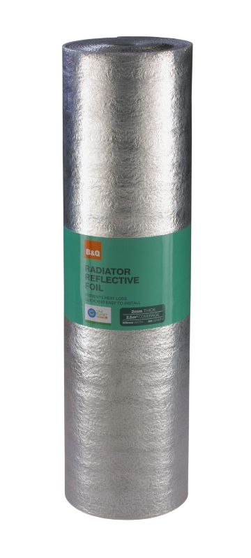 B&Q Radiator Reflective Foil - 500mm x 5m