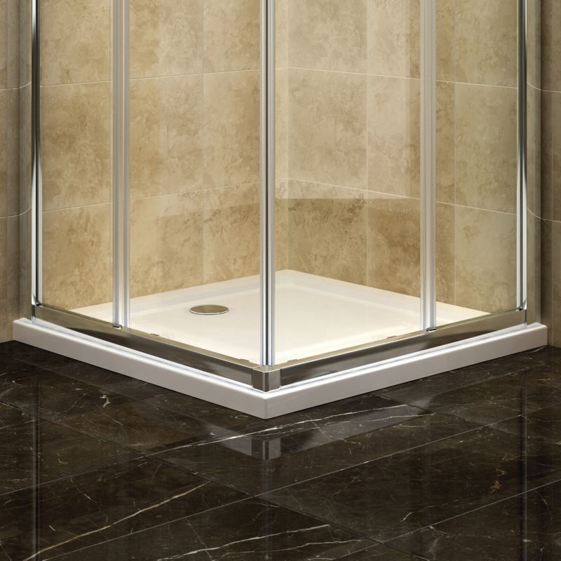 Unbranded Deluvio Low Profile Stone Square Shower Tray 900