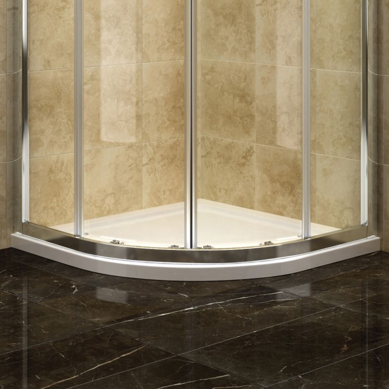 Unbranded Deluvio Low Profile Stone Quadrant Shower Tray