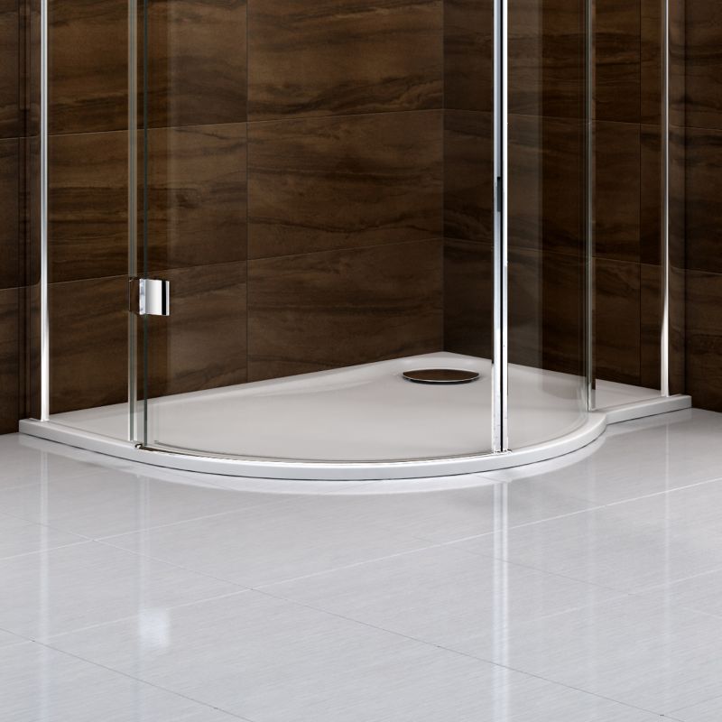 P-Shape Wetroom Look RH Shower Tray 1200