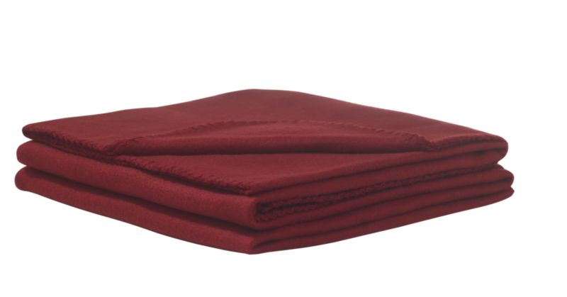 Colours by B&Q Country Fleece Red 130cm x 150cm