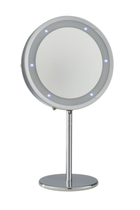 Glow Freestanding Round Mirror