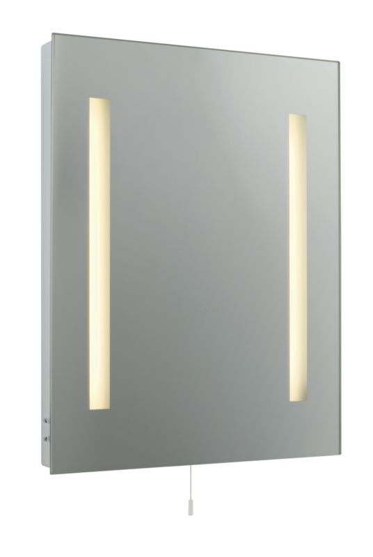 Highlight Bathroom Wall Mirror With Shaver Socket And Pull Cord Switch