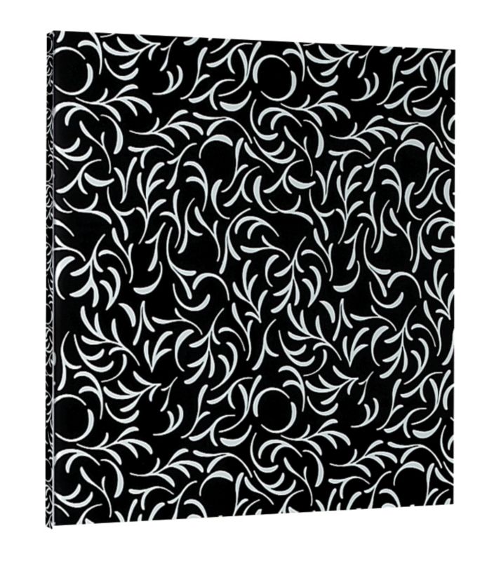 Cooke and Lewis Black and White Patterned Glass Accent Bridging Cabinet Door