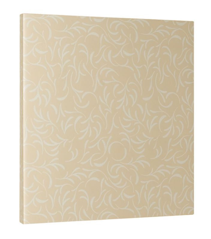 Cooke and Lewis Cream and White Patterned Glass Accent Bridging Cabinet Door