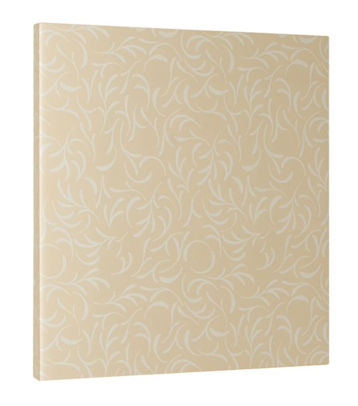 Cooke & Lewis Cream & White Patterned Glass Accent Bridging Cabinet Door