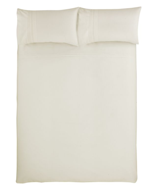 Colours Collection By Bandq Waffle Double Duvet Set Cream