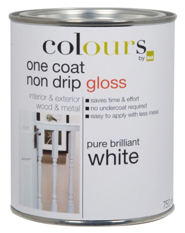 BampQ Colours One Coat Non Drip Gloss Pure Brilliant White