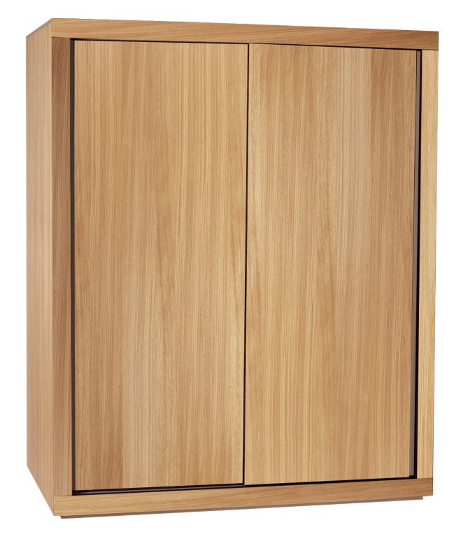 chunky 2 Door Sliding Wardrobe Oak Veneer