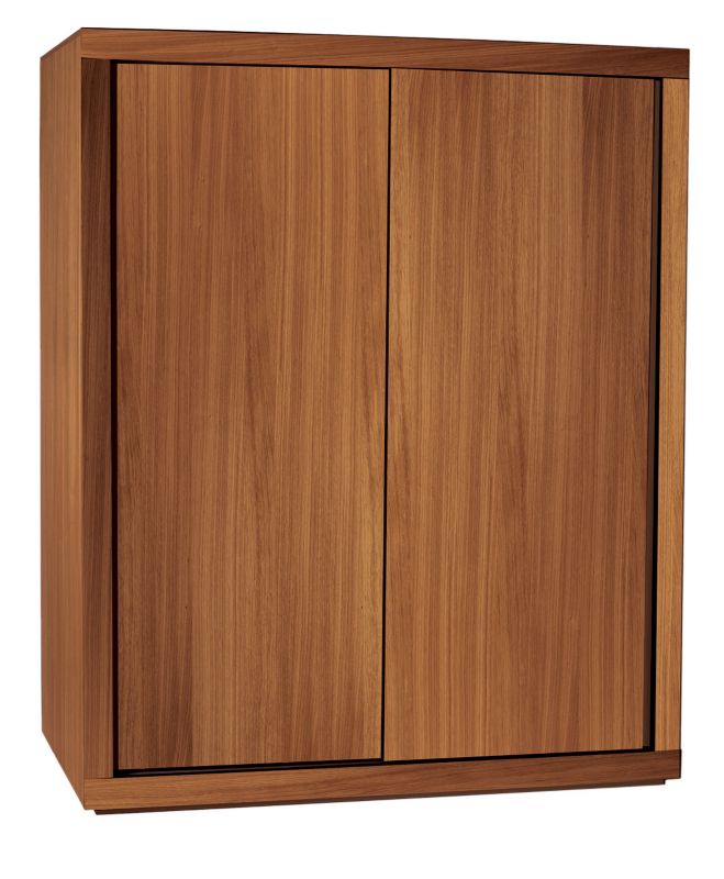 chunky 2 Door Sliding Wardrobe Walnut Veneer