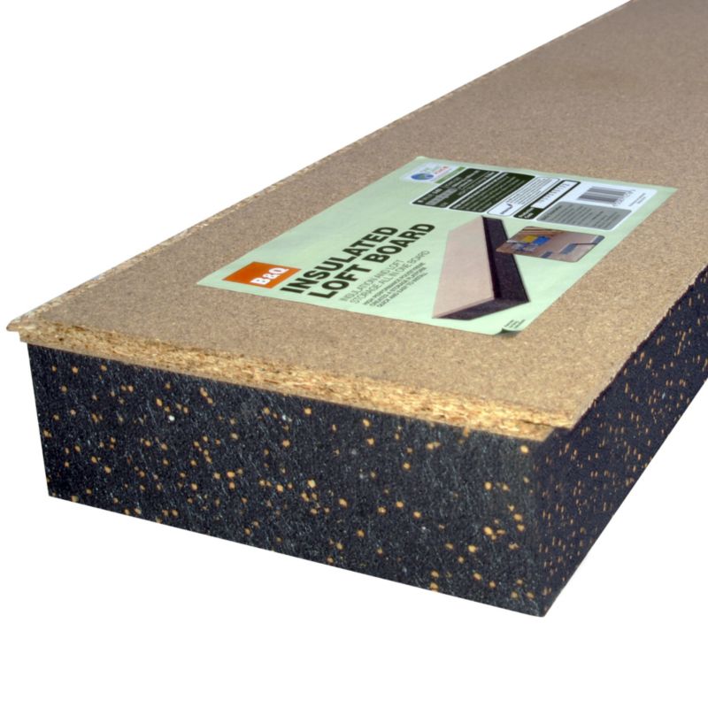 B&Q Insulated Timber Loft Board (L) 1200 x (W) 320 x (D) 123mm