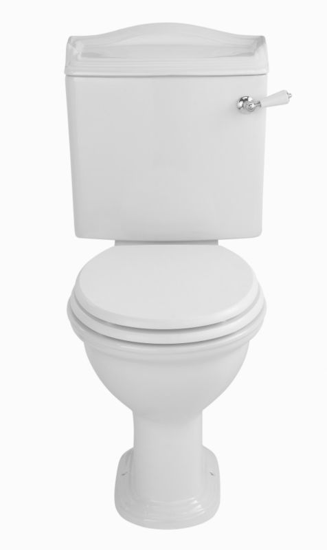 Cooke & Lewis Montague Close-Coupled WC with Oak Effect Seat