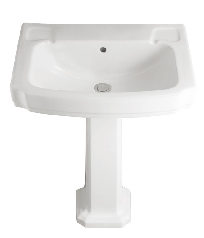 Cooke and Lewis Octavia 3 Tap Hole Basin and Full Pedestal