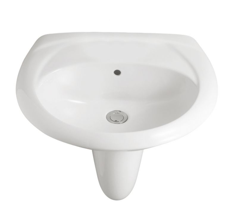 Cooke & Lewis Romeo 600mm Basin and Semi Pedestal