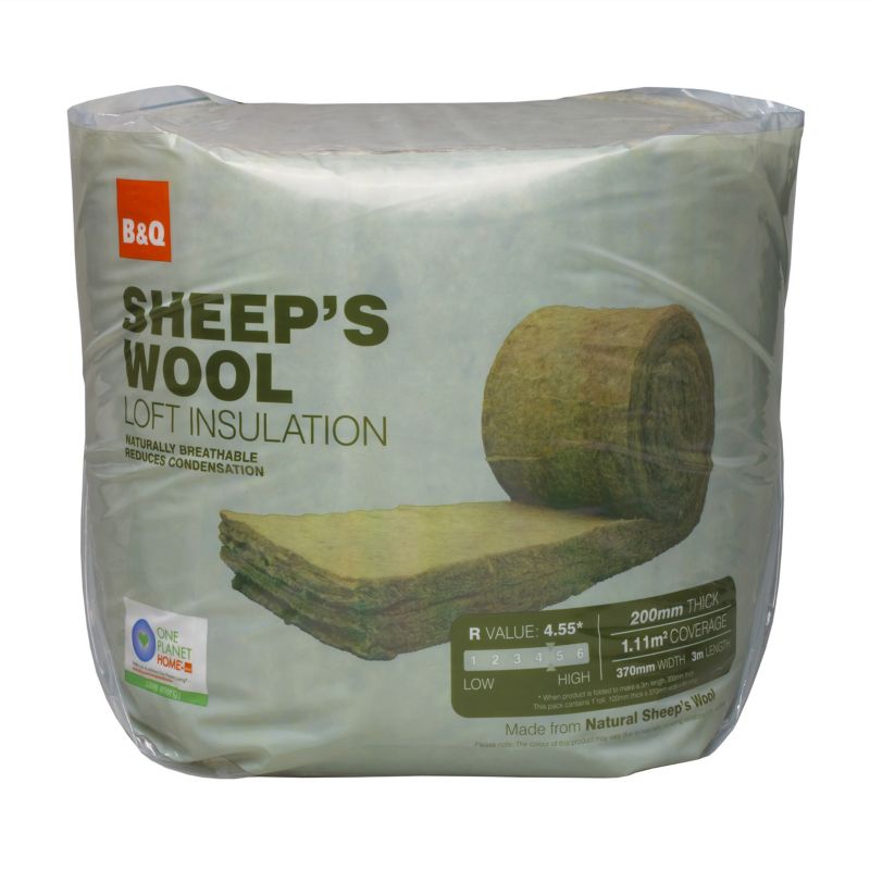 Sheeps Wool Loft Insulation - 370mm x 3m BUY ONE GET ONE FREE �6.99