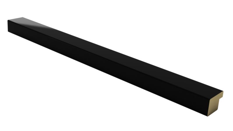 it Kitchens Gloss Black Slab CornicePelmet 2400mm