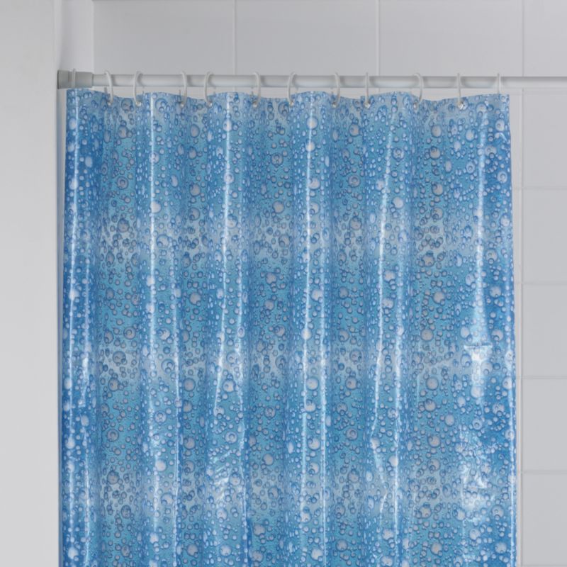 Blue Fizz Shower Curtain