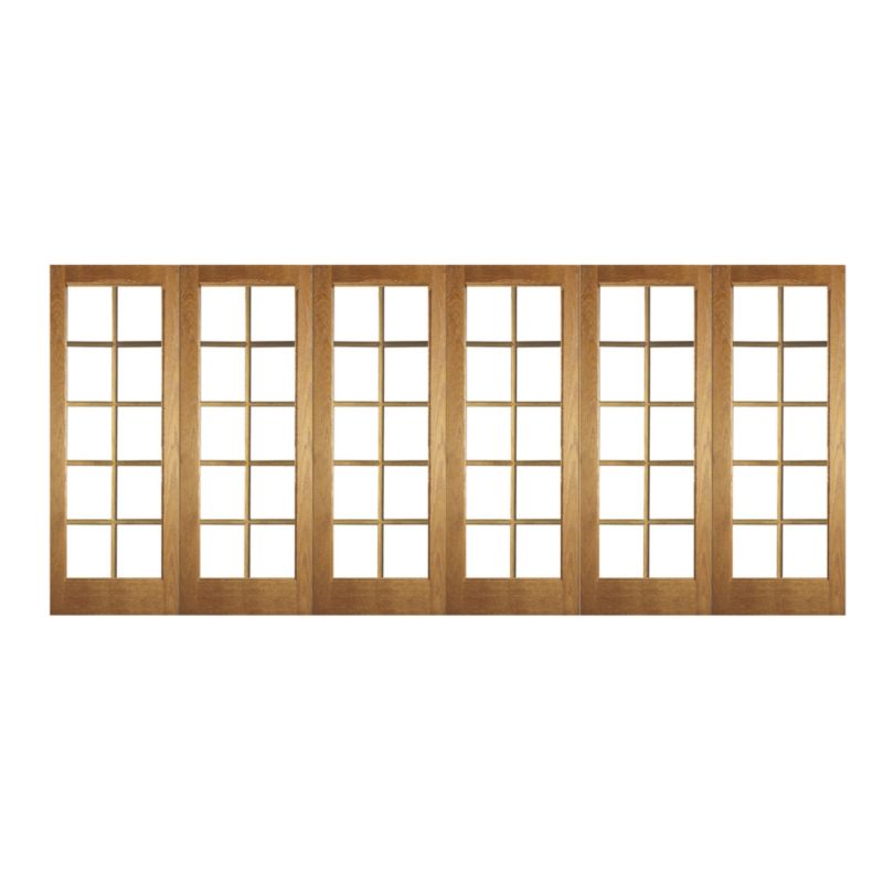 Save on this B&Q 6 Door Room Divider - 10 Light Glazed Oak 366cm (W)