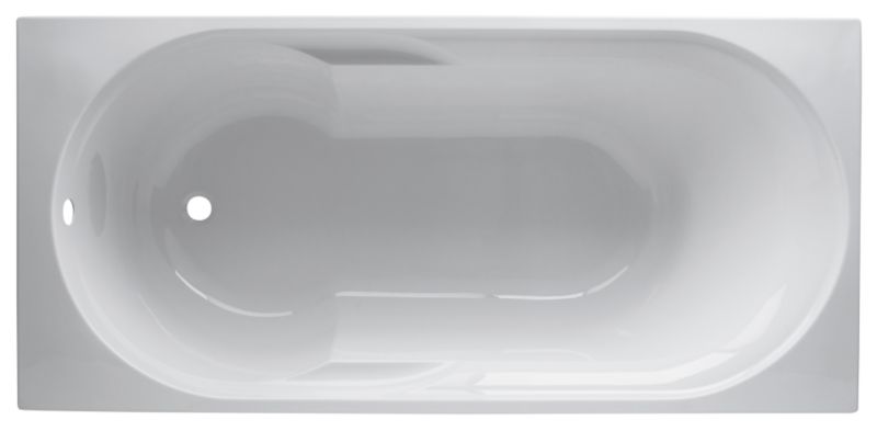 Cooke and Lewis Shaftesbury Shaped Acrylic Bath 1600mm