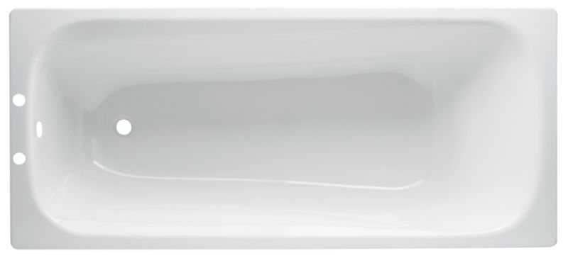 Cooke and Lewis Barbican 2 Tap Hole Traditional Steel Bath