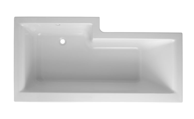 Cooke & Lewis Adelphi L-Shaped Showerbath Right Hand